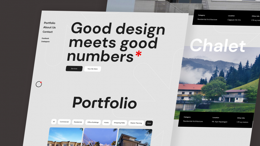 Architecture Firm Landing Page screenshot 1