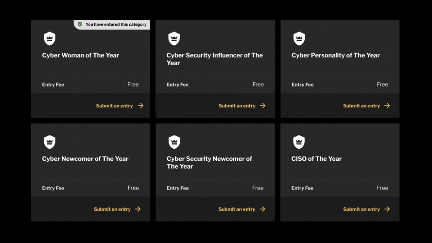 Awards Landing Page Redesign screenshot 4