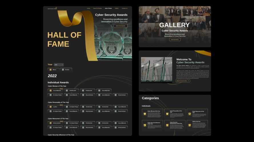 Awards Landing Page Redesign screenshot 2