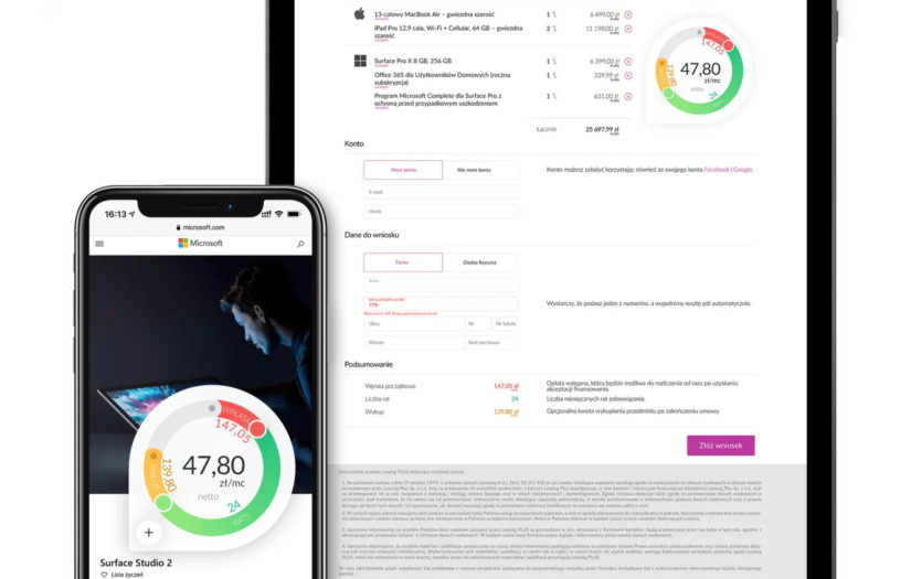 Leasing platform screenshot 1
