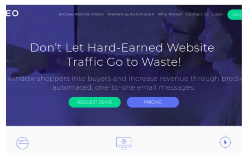 Ryzeo: Automated Browse Abandonment E-mail Marketing System screenshot 1