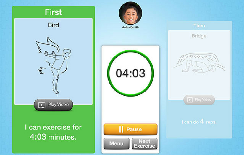 ExerciseBuddy - An iPad Based Visual Exercise System for Autism screenshot 5