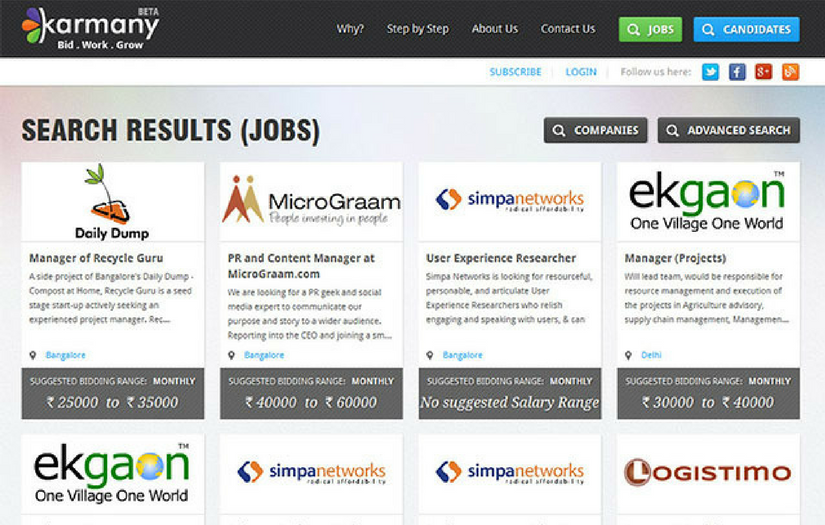 Karmany - Intelligent Web Platform for Social Enterprises and Job Seekers screenshot 2