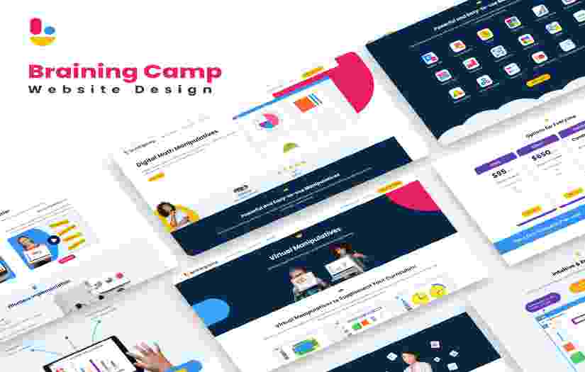 BrainingCamp /Website Design screenshot 1