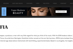 Pitchfork /Music Web Design