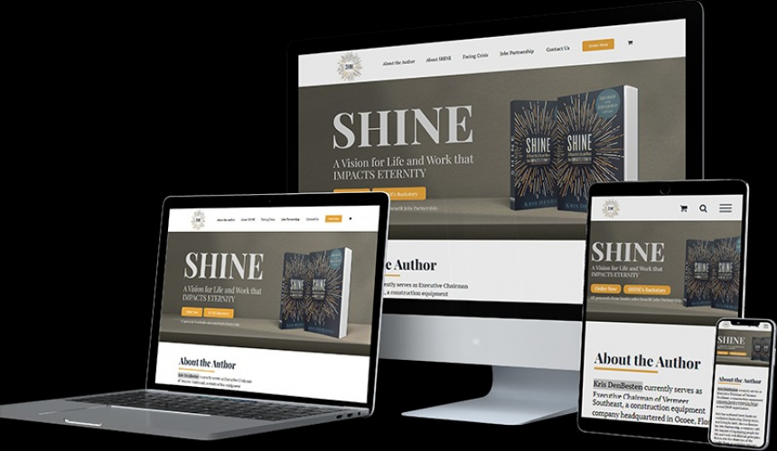 SHINE VISION - Web Design screenshot 1