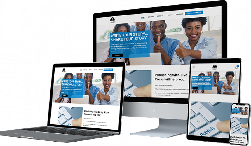 LIVELY STONE PRESS - Web Design screenshot 1