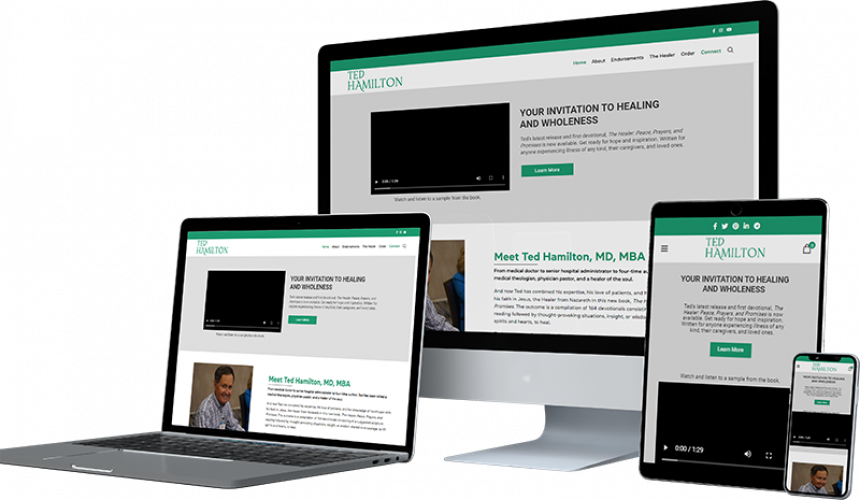 TED HAMILTON - Web Design screenshot 1