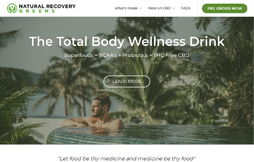 Natural Recovery Greens screenshot 1