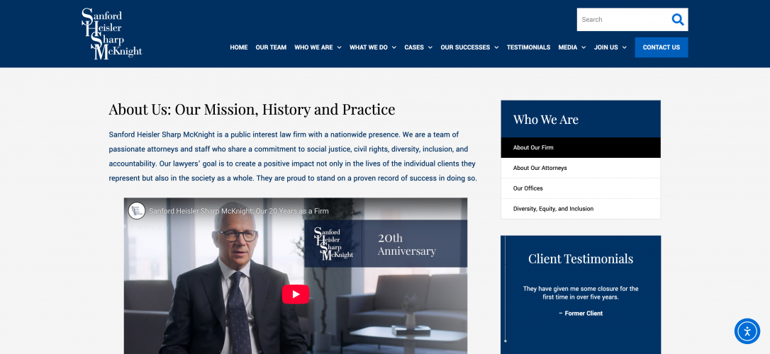 Sanford Heisler Sharp McKnight, LLP screenshot 2