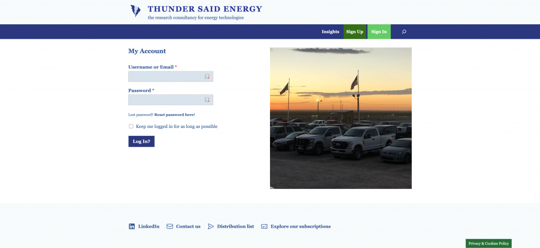 Thunder Said Energy Inc. screenshot 1