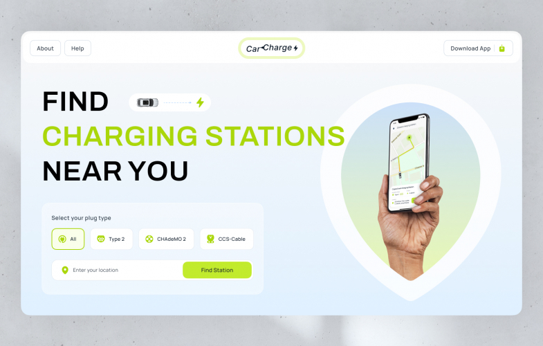 CarCharge — Mobile App Concept screenshot 2