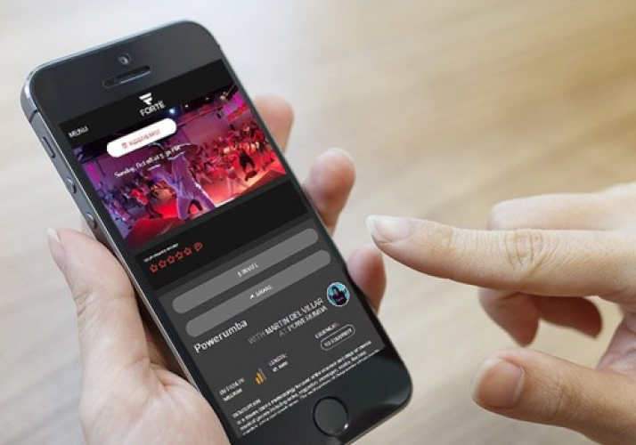 Fitness studio video streaming SaaS platform screenshot 1