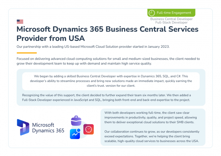 Microsoft Dynamics 365 Business Central Services Provider screenshot 1