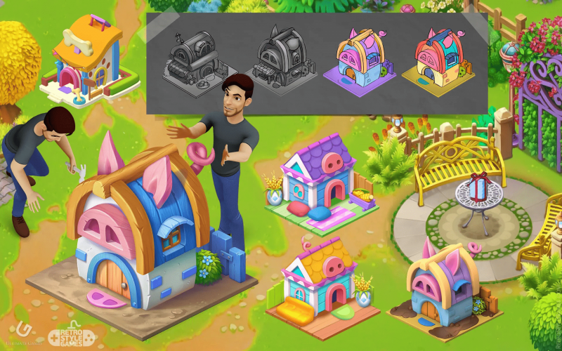 Creating 3D Character Art & Animation for Pet Haven Game screenshot 1