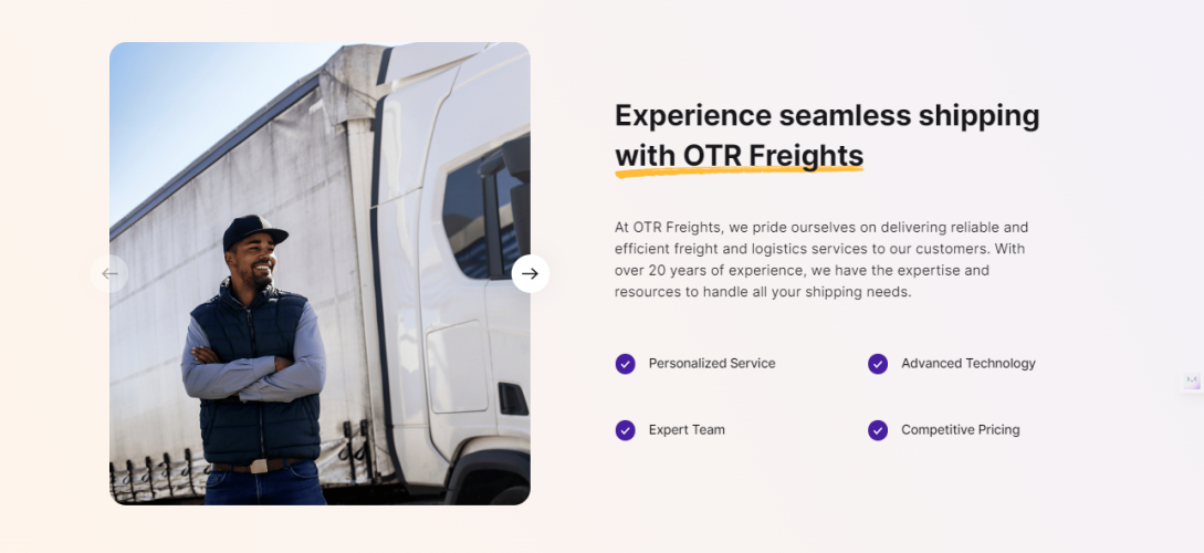 OTR Freights screenshot 2