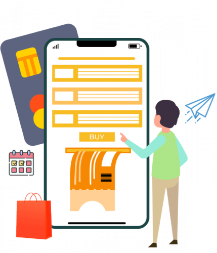 Online ticketing and booking system screenshot 1