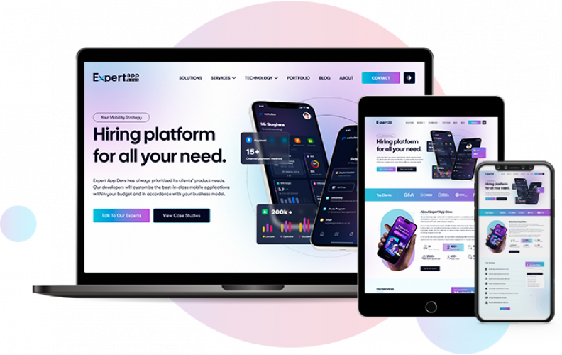 Our App Development Website screenshot 1