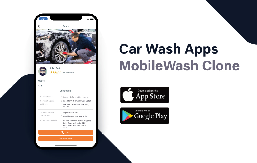 Car Wash Apps - MobileWash Clone screenshot 1