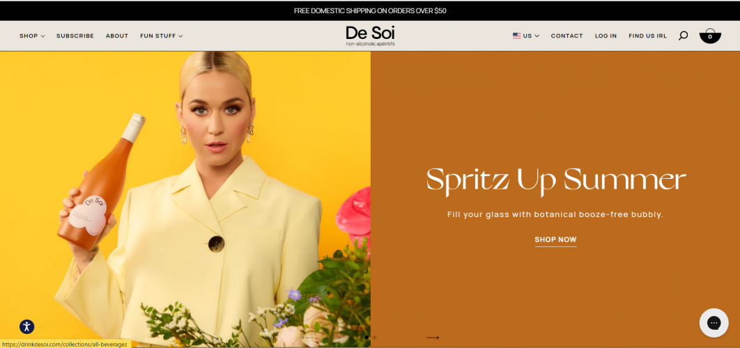 Online eCommerce store for the non-alcoholic drink screenshot 2