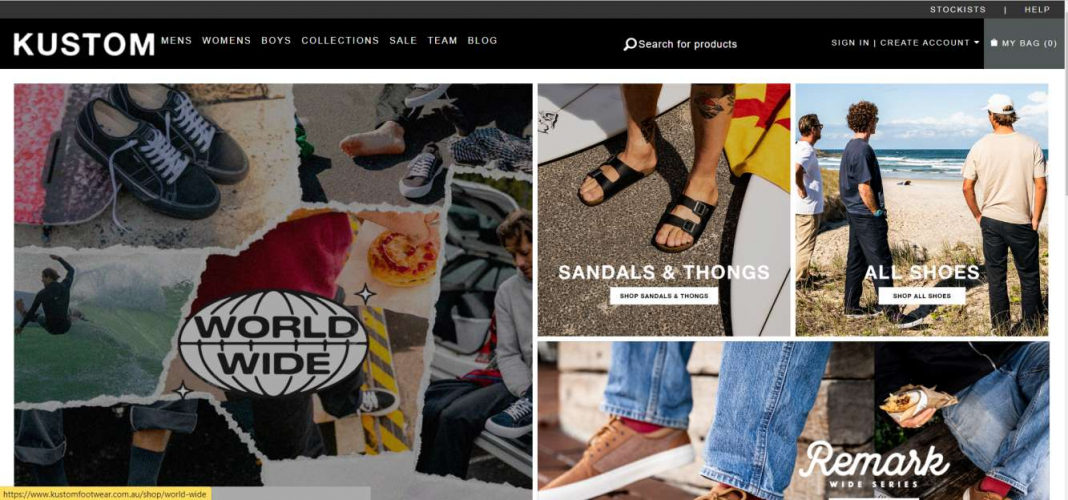 Online Destination of Stylish Shoes for Kustom screenshot 2