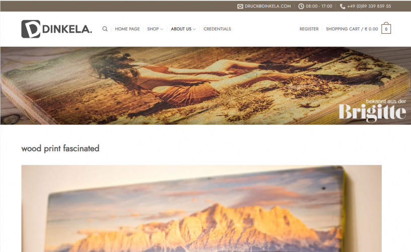 Wood Art Online Store for Dinkela screenshot 1