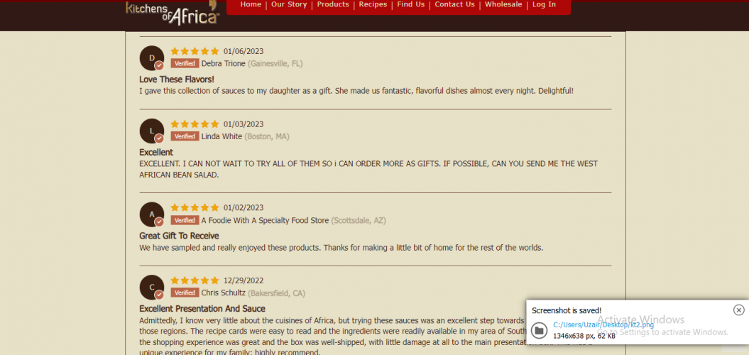 kitchens of africa screenshot 1