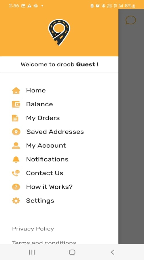 Droob - Pickup & Delivery App screenshot 2