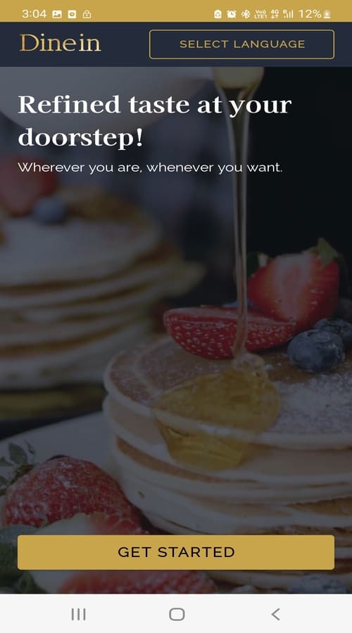 Dine in - Food Delivery App screenshot 2