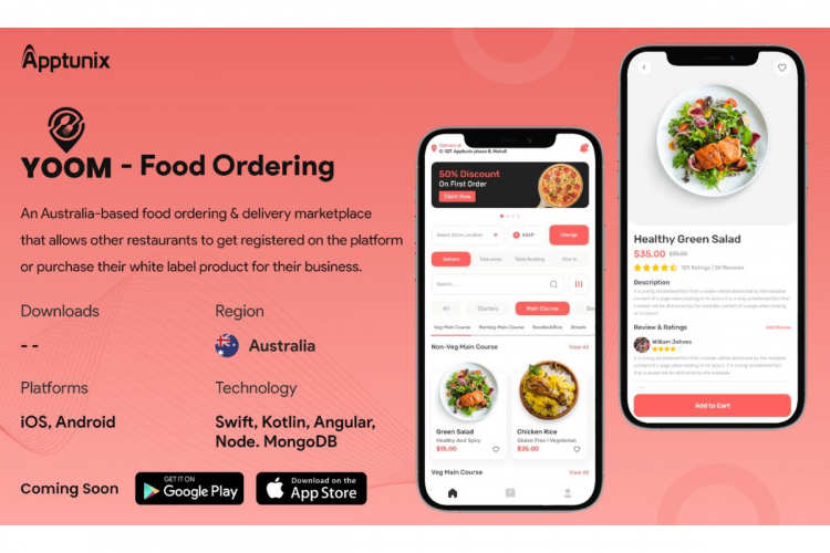 Yoom - Food Delivery App screenshot 1