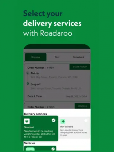 Roadaroo - Pickup & Delivery App screenshot 3