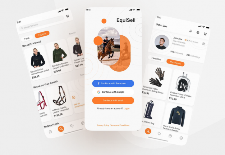 EquiSell - Equestrian Mobile Marketplace screenshot 1