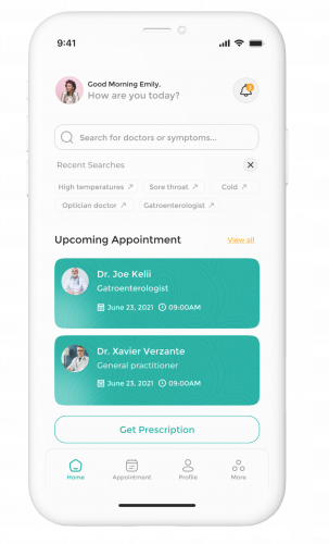  Implementation of telemedicine application screenshot 1