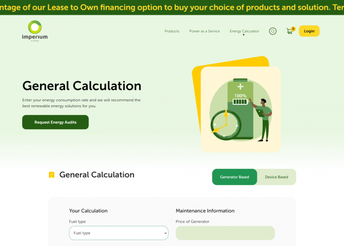 Renewable Energy e-Commerce Marketplace - Imperium Project screenshot 1