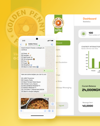 WhatsApp AI Chatbot Solution – Golden Penny Project screenshot 1