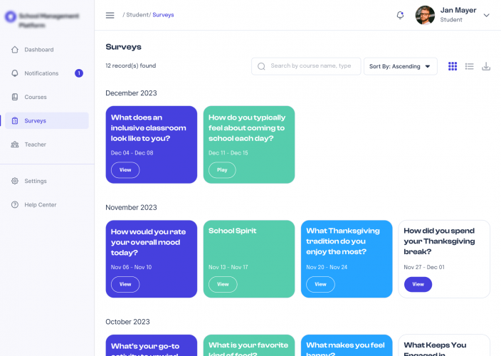 School Management Platform screenshot 1