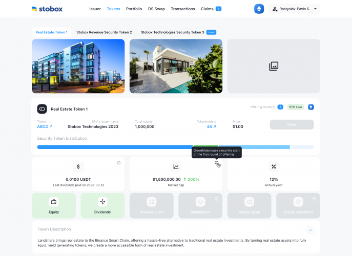 Stobox - Tokenization Service screenshot 1