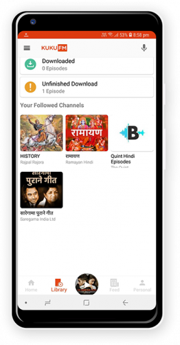 Kukufm - Audiobooks, Podcasts, News Listening Mobile App Development screenshot 3