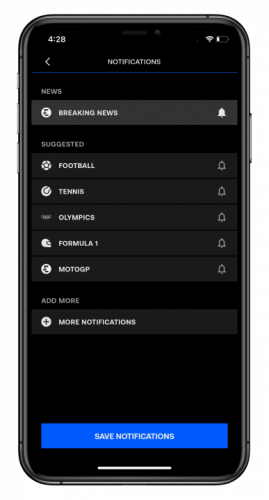 Eurosport | Sports News iOS Mobile App Development screenshot 4