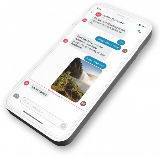 Sense Messaging - iPhone App Development screenshot 2
