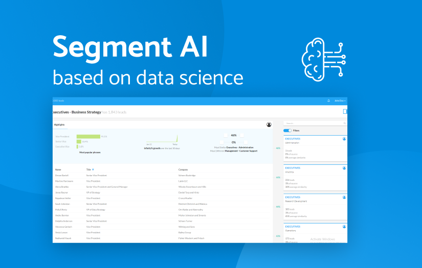 Segment AI - lead segmentation web app with machine learning screenshot 1