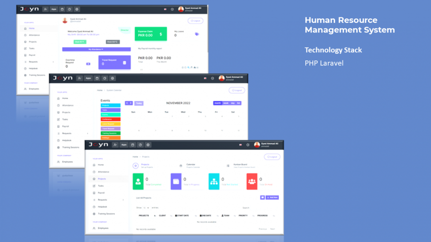 Human Resource Management System screenshot 1