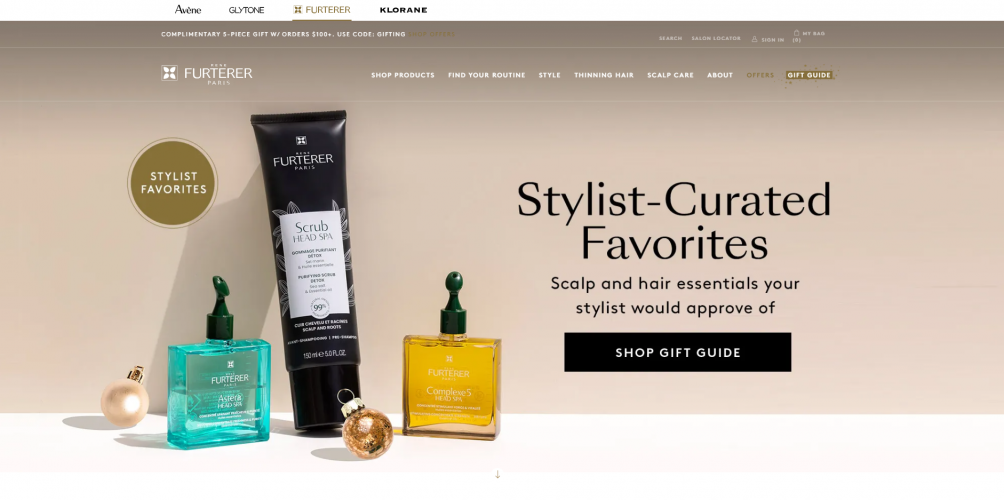 René Furterer Paris - Magento 2 Store Development screenshot 1