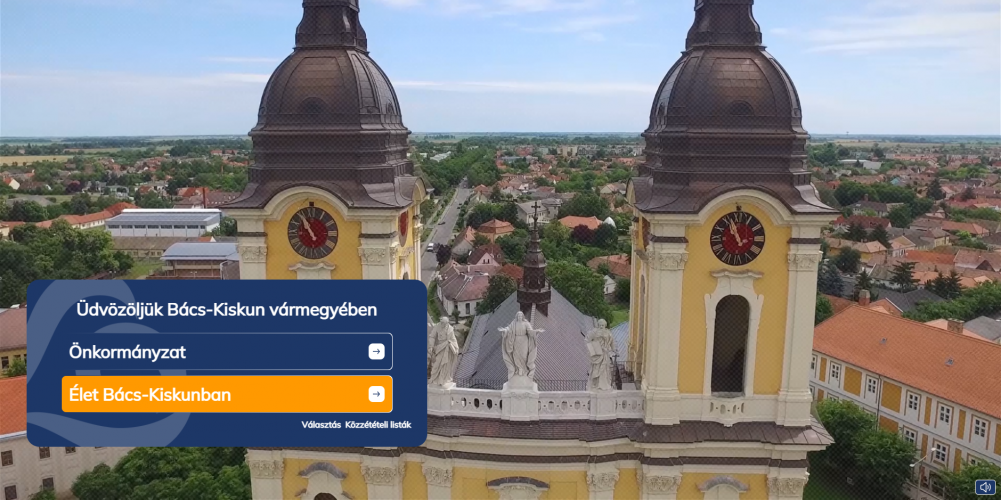 Website development for Bács-Kiskun county screenshot 1