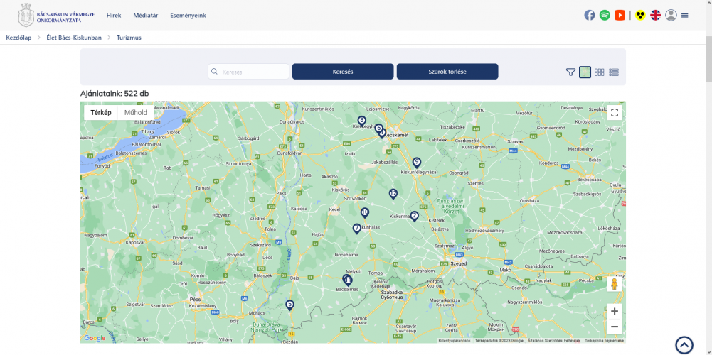 Website development for Bács-Kiskun county screenshot 4