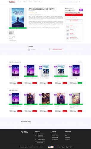 Online bookstore development for Álomgyár screenshot 1
