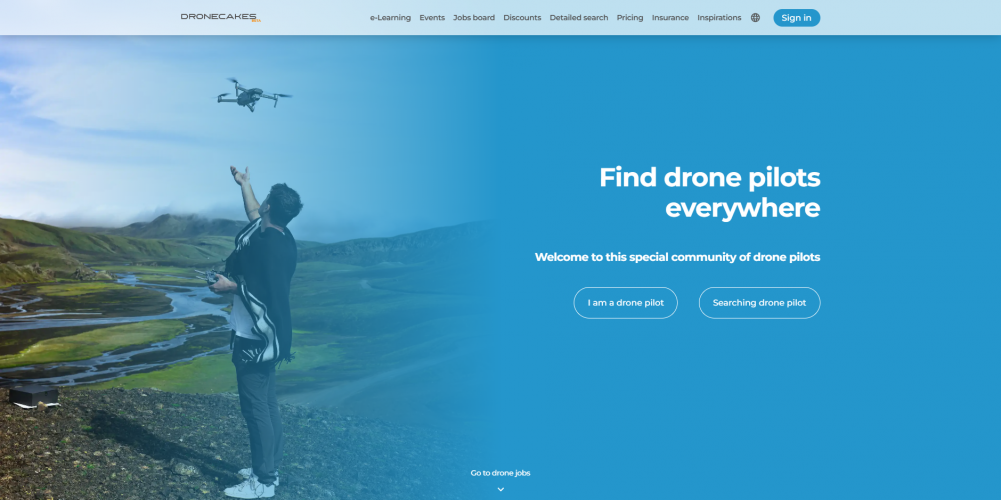 Dronecakes drone pilot app development screenshot 1