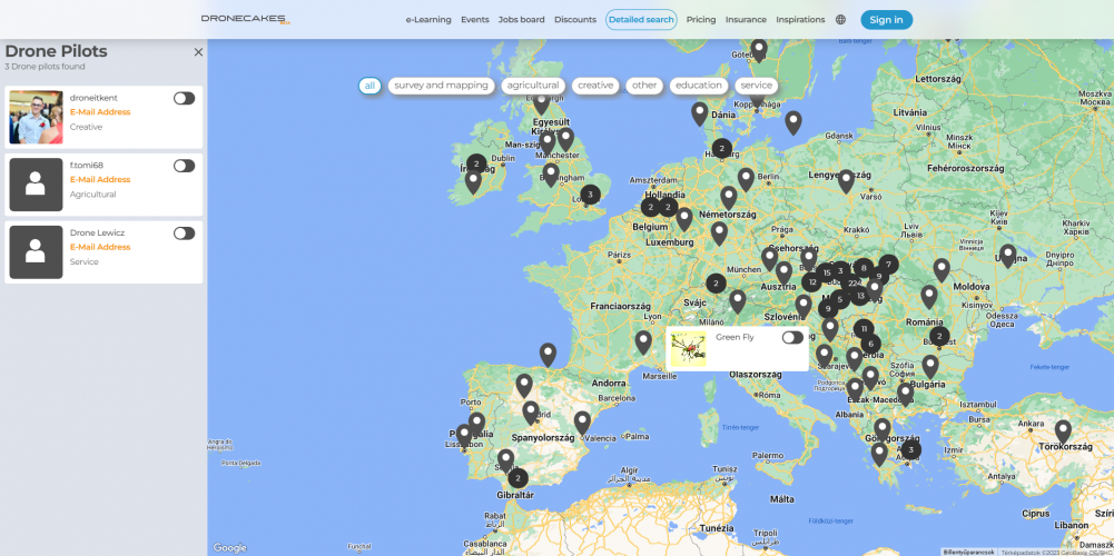Dronecakes drone pilot app development screenshot 3