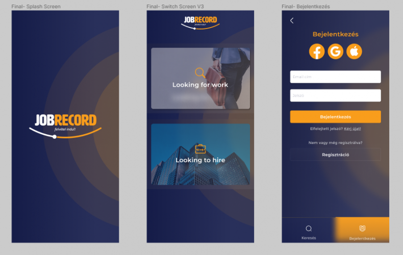 Development of JobRecord job search portal screenshot 3