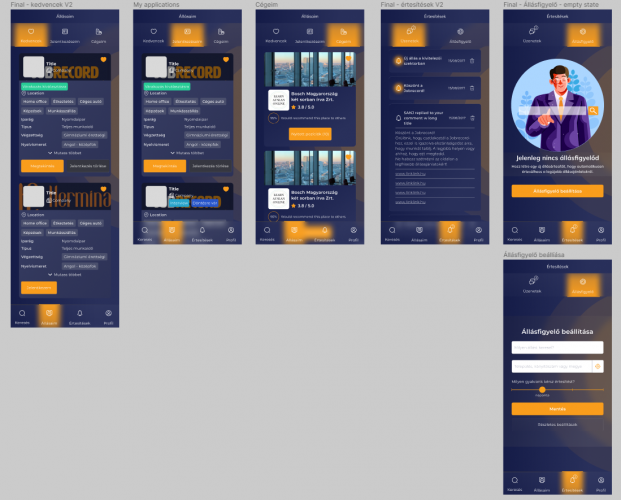 Development of JobRecord job search portal screenshot 1